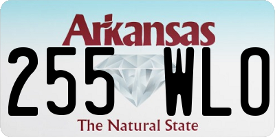 AR license plate 255WLO