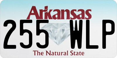 AR license plate 255WLP