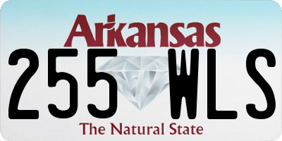 AR license plate 255WLS