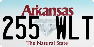 AR license plate 255WLT