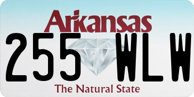 AR license plate 255WLW