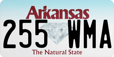 AR license plate 255WMA