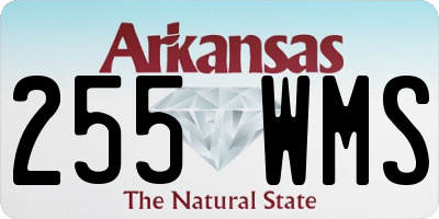 AR license plate 255WMS