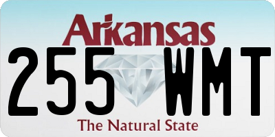 AR license plate 255WMT