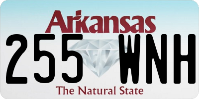 AR license plate 255WNH