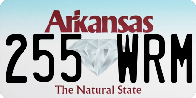 AR license plate 255WRM