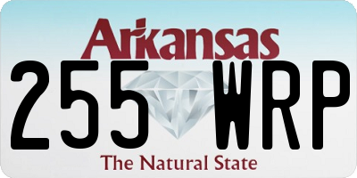 AR license plate 255WRP