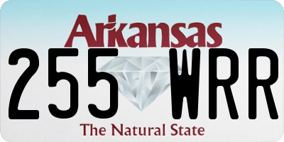 AR license plate 255WRR