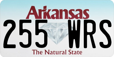 AR license plate 255WRS