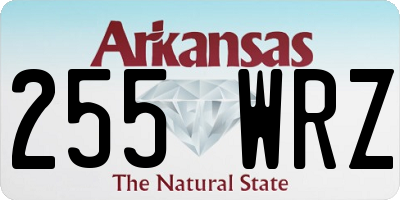 AR license plate 255WRZ