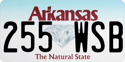 AR license plate 255WSB