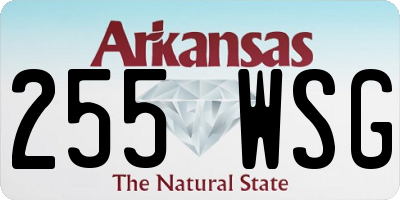 AR license plate 255WSG