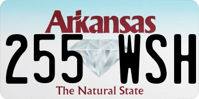 AR license plate 255WSH