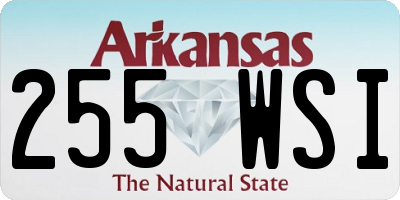 AR license plate 255WSI