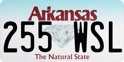 AR license plate 255WSL