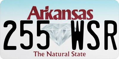 AR license plate 255WSR