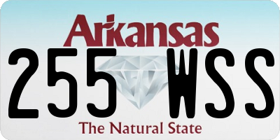 AR license plate 255WSS