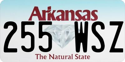 AR license plate 255WSZ