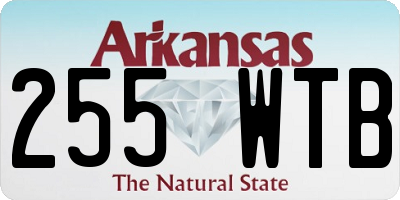 AR license plate 255WTB