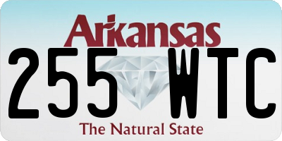 AR license plate 255WTC