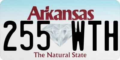 AR license plate 255WTH