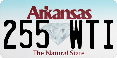 AR license plate 255WTI