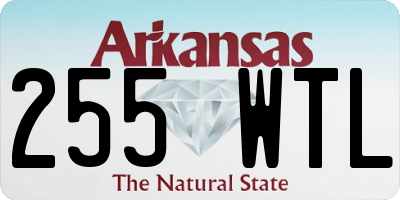 AR license plate 255WTL