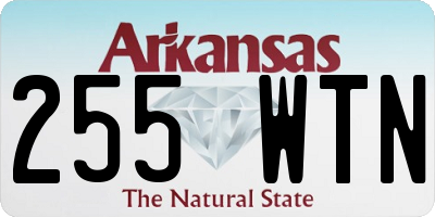 AR license plate 255WTN