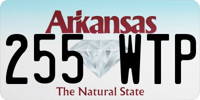 AR license plate 255WTP