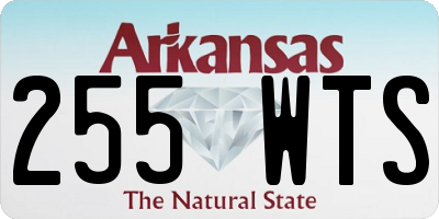 AR license plate 255WTS