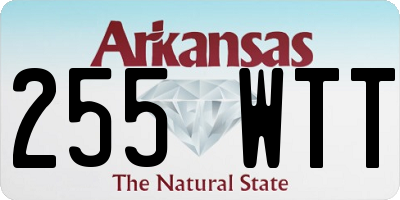 AR license plate 255WTT