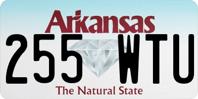 AR license plate 255WTU