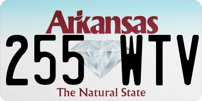 AR license plate 255WTV