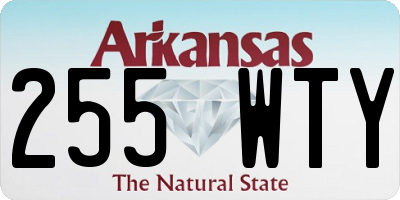 AR license plate 255WTY