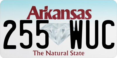 AR license plate 255WUC