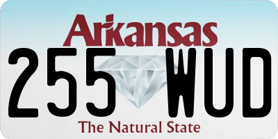 AR license plate 255WUD