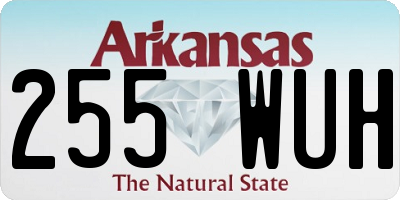 AR license plate 255WUH