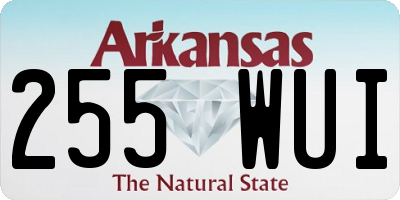 AR license plate 255WUI