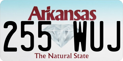 AR license plate 255WUJ