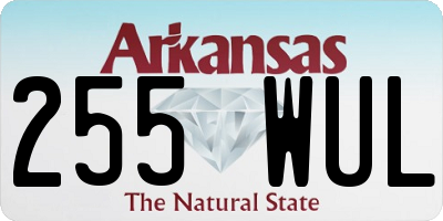 AR license plate 255WUL