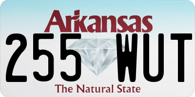 AR license plate 255WUT