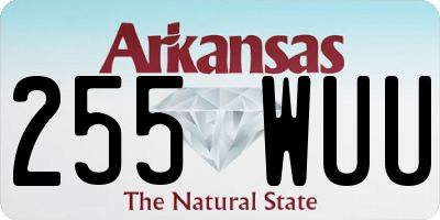 AR license plate 255WUU