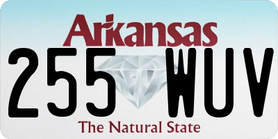 AR license plate 255WUV
