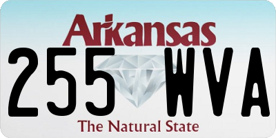 AR license plate 255WVA
