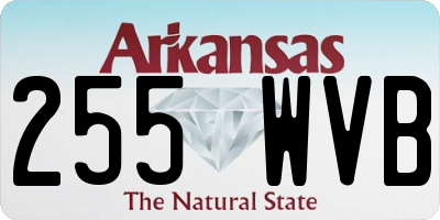 AR license plate 255WVB