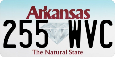 AR license plate 255WVC
