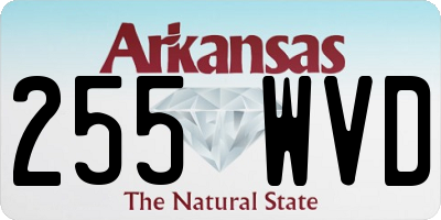 AR license plate 255WVD