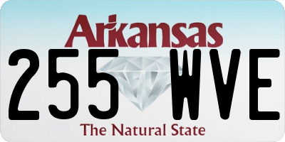 AR license plate 255WVE