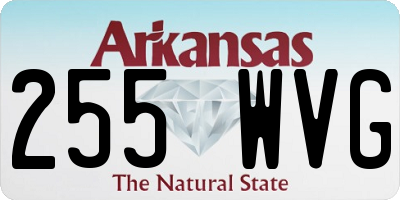 AR license plate 255WVG
