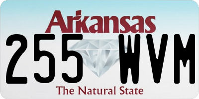 AR license plate 255WVM